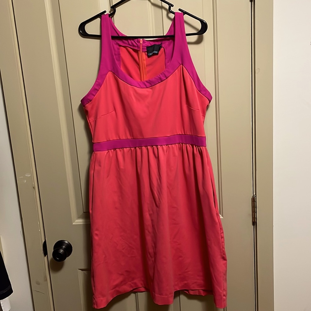 Cynthia Rowley Coral and pink dress